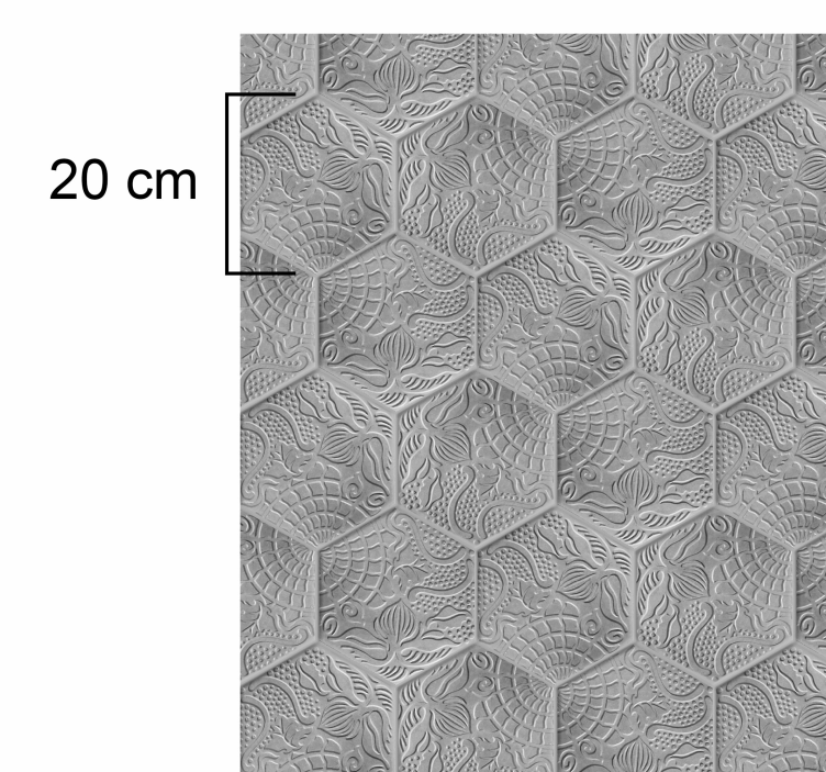 Gaudi tegels kleurrijk patroon vinyl tapijt - TenStickers