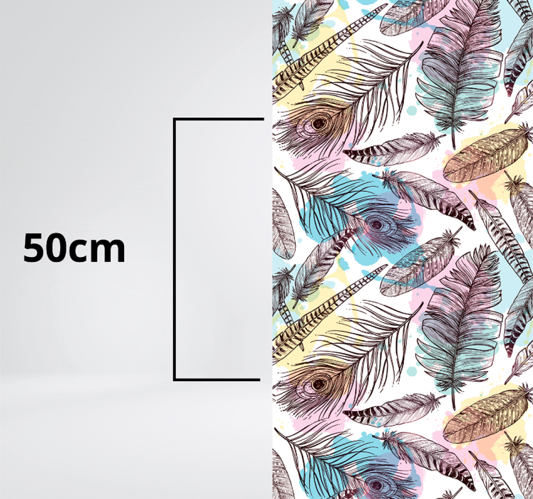 Veermotief vinyl tapijt bloemen en planten - TenStickers