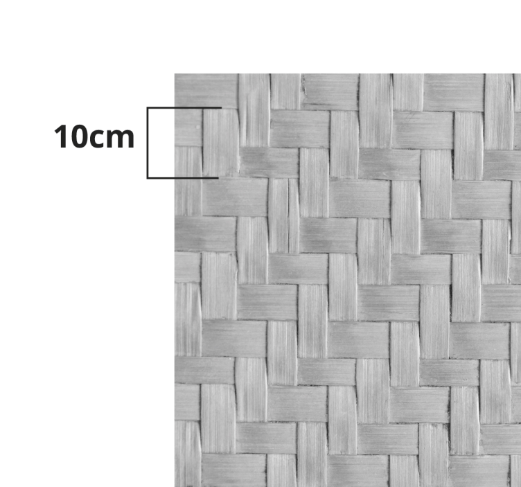 Geweven grijze textuur vinyl tapijt woonkamer - TenStickers