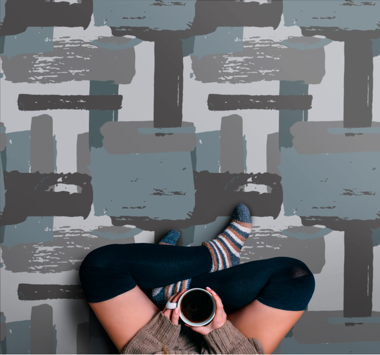 Abstract mozaïek vinyl tapijt mozaïek - TenStickers