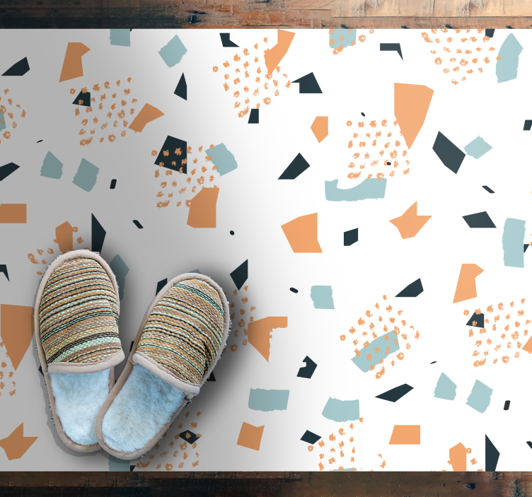 Abstract vormenconcept vinyl tapijt geometrisch - TenStickers