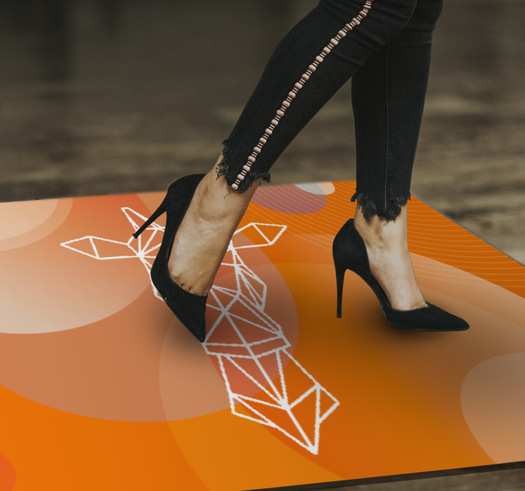 Abstracte geometrische patronen vinyl tapijt modern - TenStickers