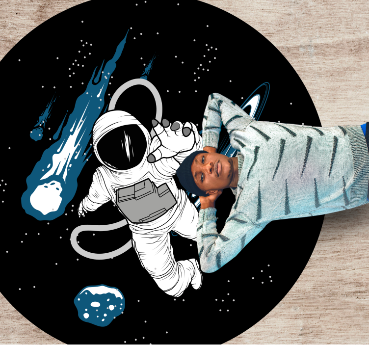 Astro-avontuur vinyl tapijt snelweg - TenStickers