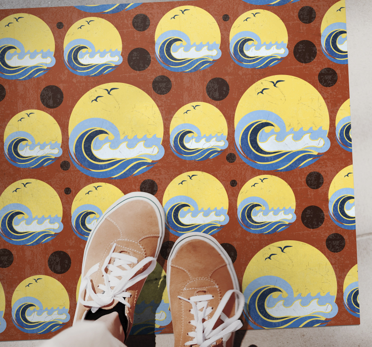 Beelden aan zee vinyl tapijt voor meer kinderen - TenStickers