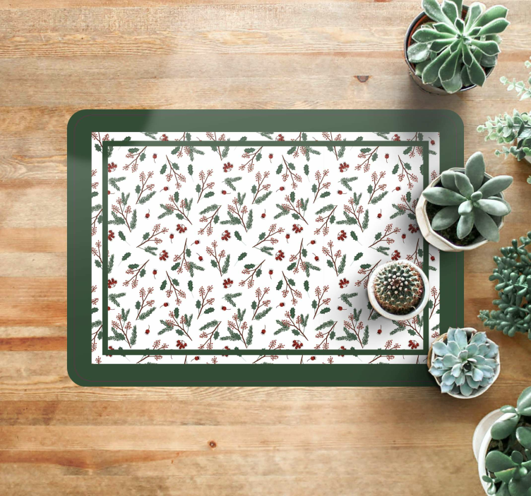 Botanische tuin vinyl tapijt bloemen en planten - TenStickers