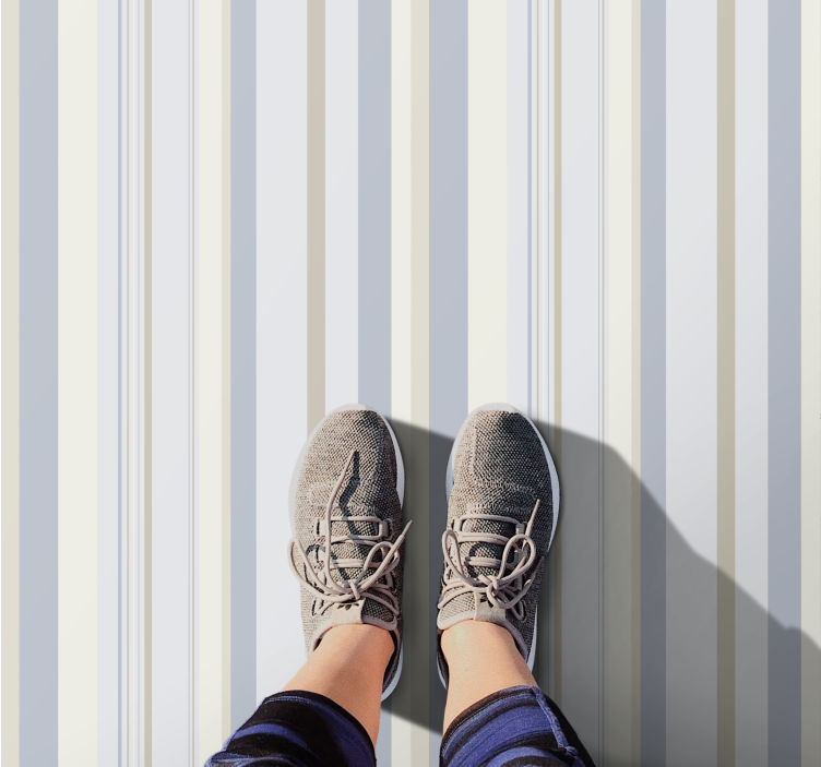 Chique strepenmotief vinyl tapijt met strepen - TenStickers