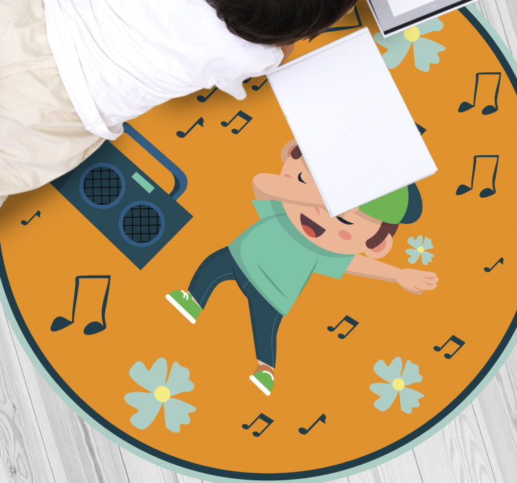 Dansbeelden voor kinderen vinyl tapijt kind - TenStickers