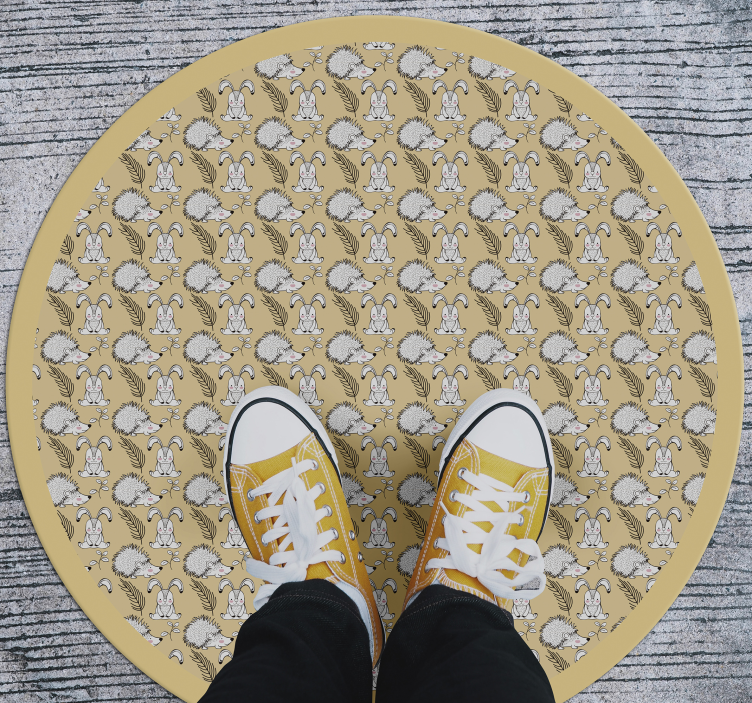 Egel illustratie vinyl tapijt baby - TenStickers