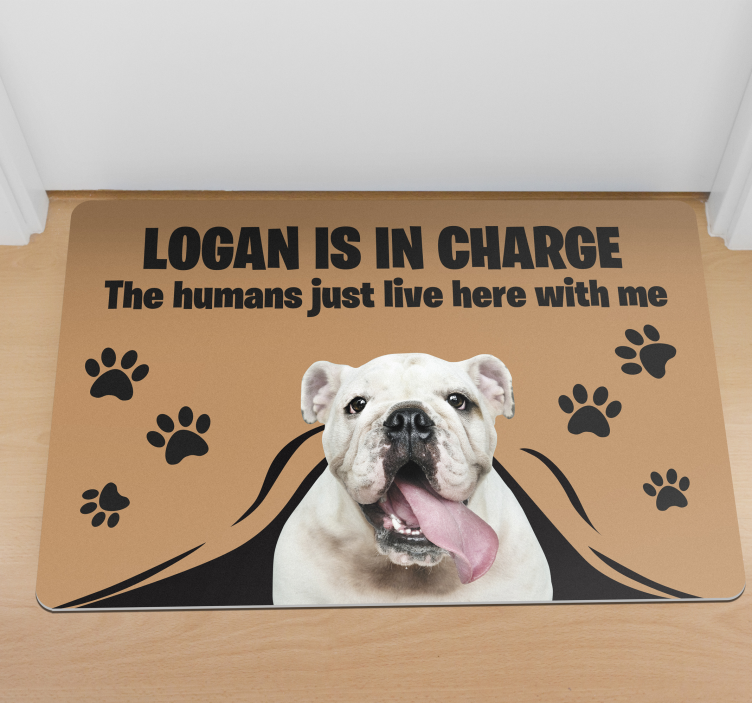 Eigen foto hond vinyl tapijt - TenStickers