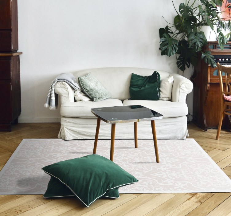 Elegant patroonontwerp vinyl tapijt woonkamer - TenStickers