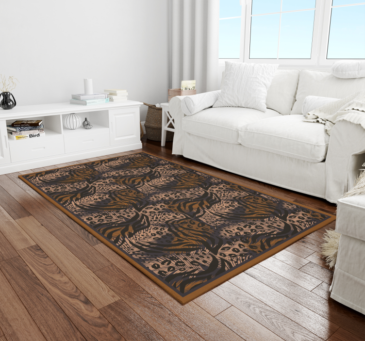 Exotisch junglemotief vinyl tapijt dierenprint - TenStickers