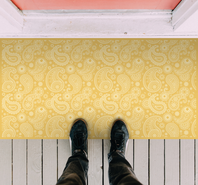 Paisley vinyl tapijt Arabisch paisley - TenStickers