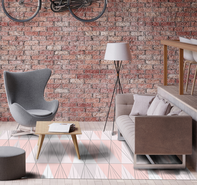 Geometrische lineariteit vinyl tapijt geometrisch - TenStickers