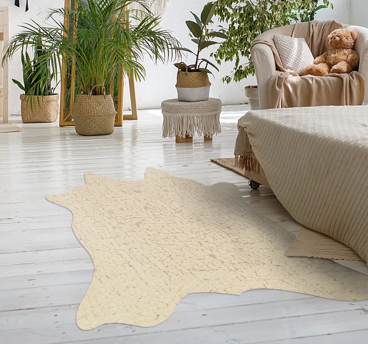 Imitatie koeienhuid ontwerp vinyl tapijt dierenprint - TenStickers