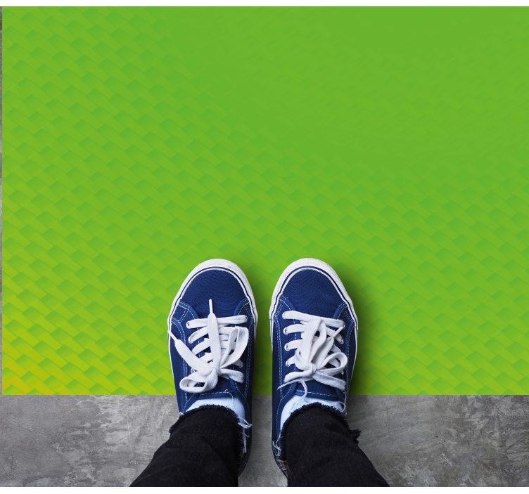 Getextureerd groen oppervlak vinyl tapijt met houtstructuur - TenStickers