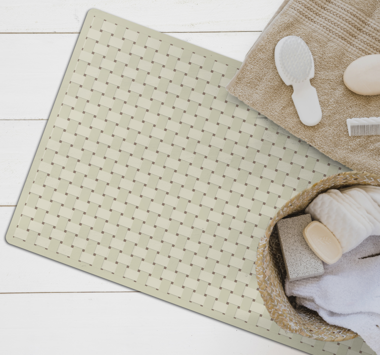 Geweven structuur vinyl tapijt met textuur - TenStickers