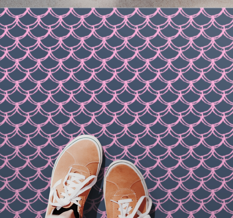 Golfconcept vinyl tapijt geometrisch - TenStickers