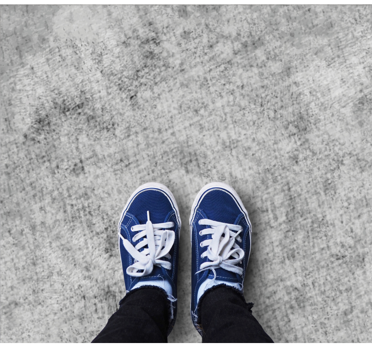 Grijze marmertextuur vinyl tapijt woonkamer - TenStickers