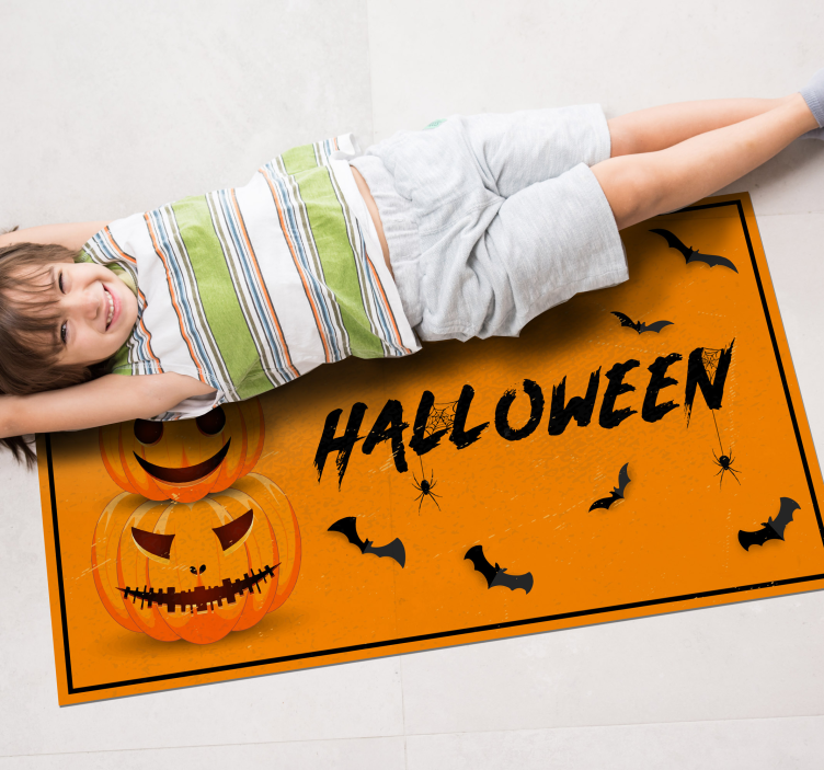 Halloween viering vinyl tapijt  - TenStickers