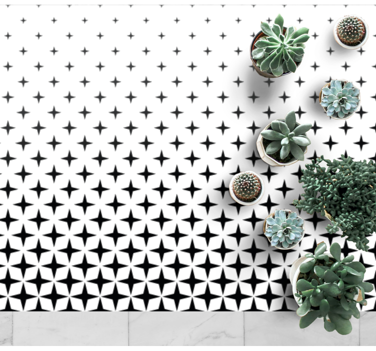 Hemelelement vinyl tapijt woonkamer - TenStickers