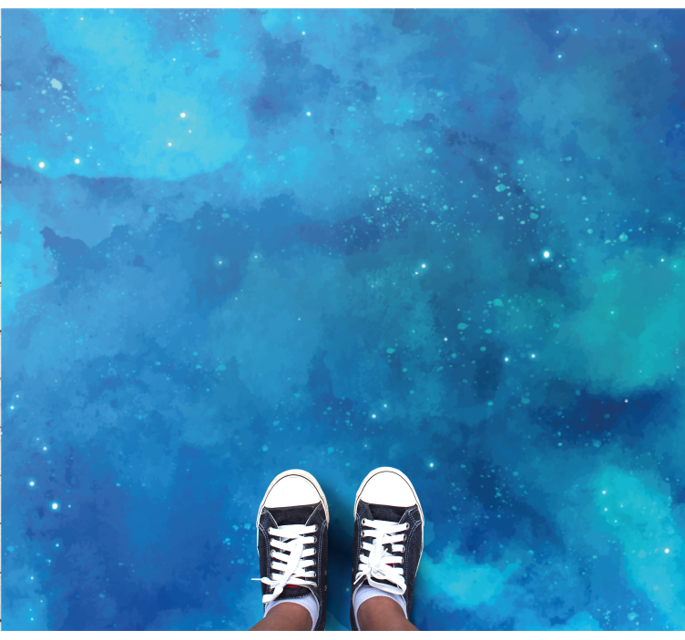 Nachtelijke hemel vinyl tapijt tiener - TenStickers