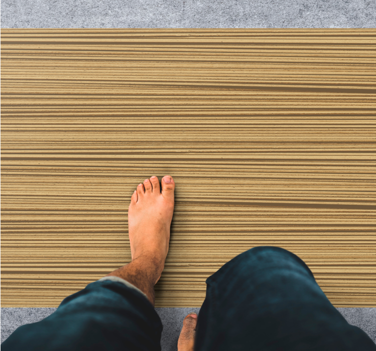 Houten strepen patroon vinyl tapijt met texturen - TenStickers