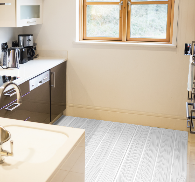 Houten structuuroppervlak vinyl tapijt met houtstructuur - TenStickers