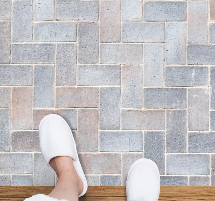 Hydraulische tegels vinyl tapijt Puur steentegeleffect - TenStickers