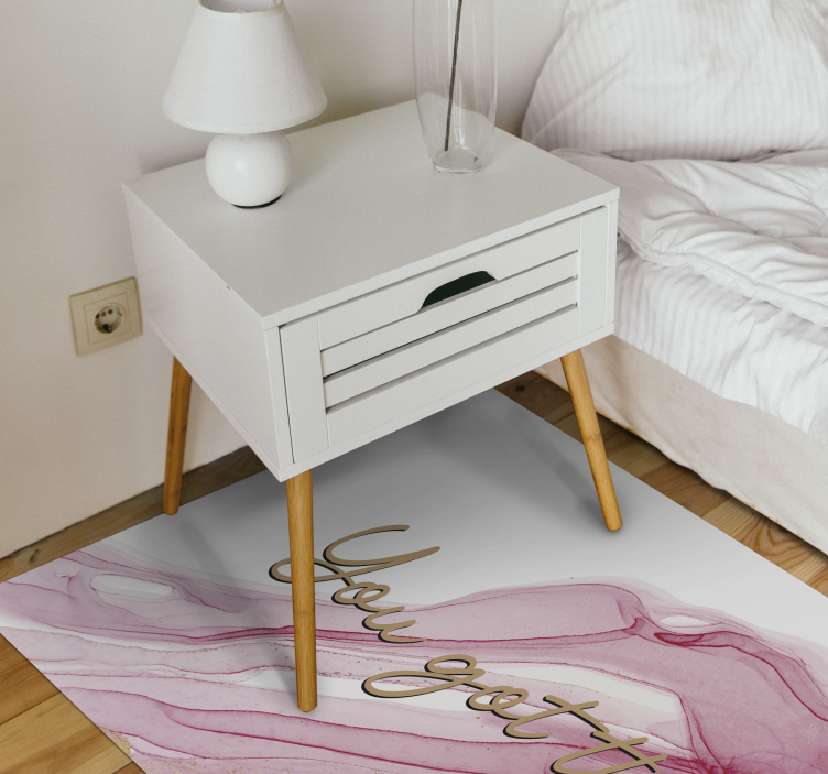 Jij hebt dit vinyl tapijt zinnen en teksten - TenStickers