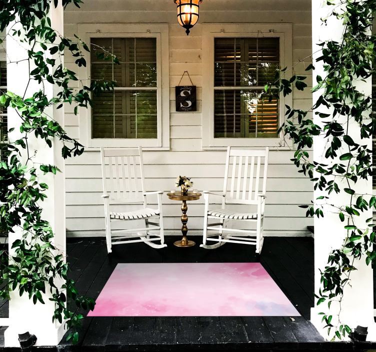 Kleurovergang aquarel vinyl tapijt met textuur - TenStickers