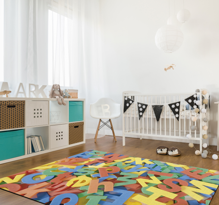 Kleurrijk alfabet speeloppervlak Vinyl tapijt  - TenStickers