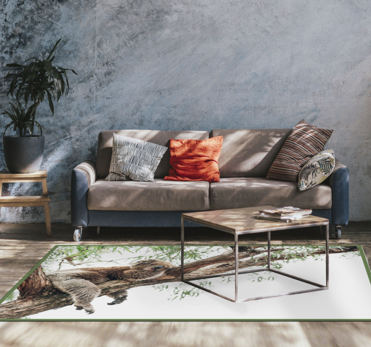 Koala boom scène dieren vinyl tapijt - TenStickers