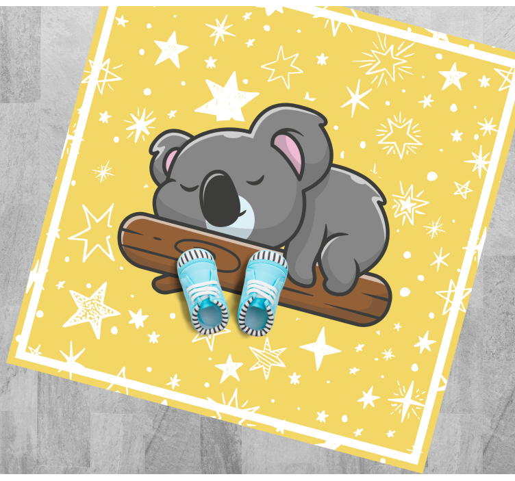 Koala dromen vinyl tapijt baby - TenStickers