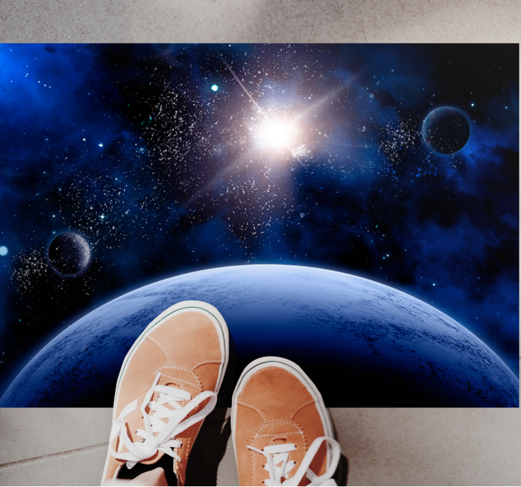 Kosmische sterrenhemel vinyl tapijt voor meer kinderen - TenStickers