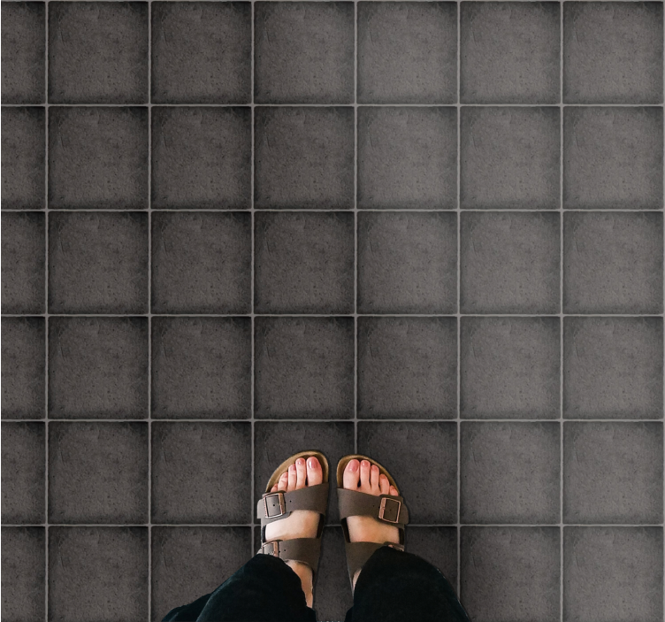 Leisteen tegellook vinyl tapijt stenenstructuur - TenStickers