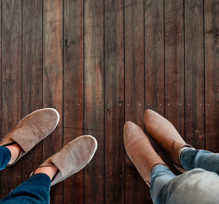 Luxe houten oppervlak vinyl tapijt met houtstructuur - TenStickers