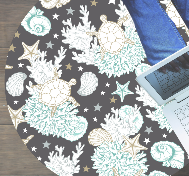 Marien motief dieren vinyl tapijt - TenStickers