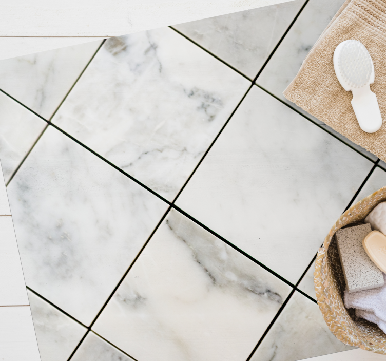 Marmer mimicry marmeren vinyl tapijt - TenStickers