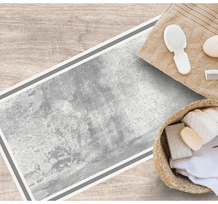 Minimalistische massief grijze stenen vloertegels - TenStickers