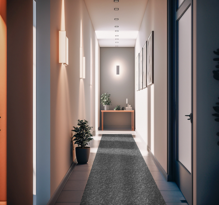 Modern grijs geweven vinyl tapijt  - TenStickers