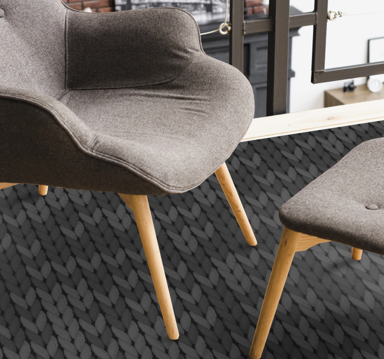 Monochroom gestructureerd oppervlak vinyl tapijt met textuur - TenStickers