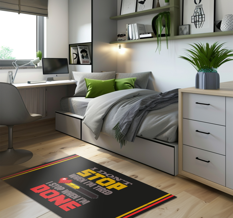Motivatie Statement knal kleuren vinyl tapijt - TenStickers