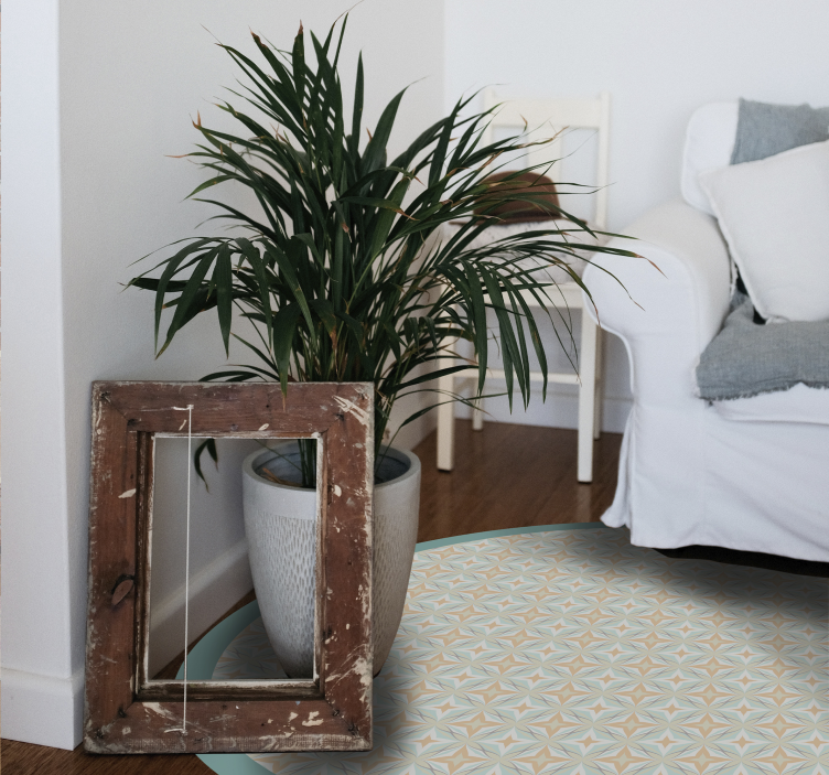 Mozaïekpatroon cirkel vinyl tapijt mozaïek - TenStickers