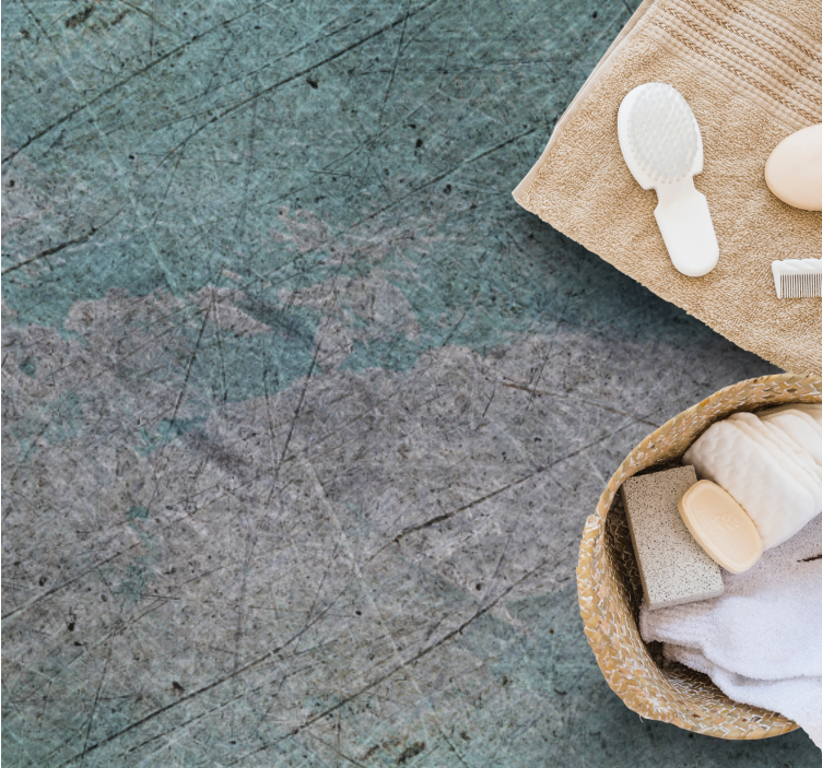 Natuurlijke textuur overlay vinyl tapijt met houtstructuur - TenStickers