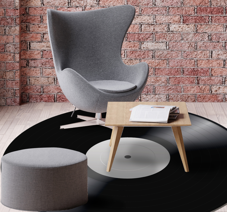 Ontwerp van vinylplaten vinyl tapijt met textuur - TenStickers