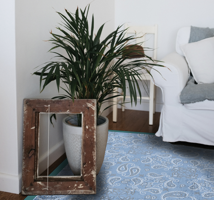 Paisley tegelpatroon vinyl tapijt tegels - TenStickers