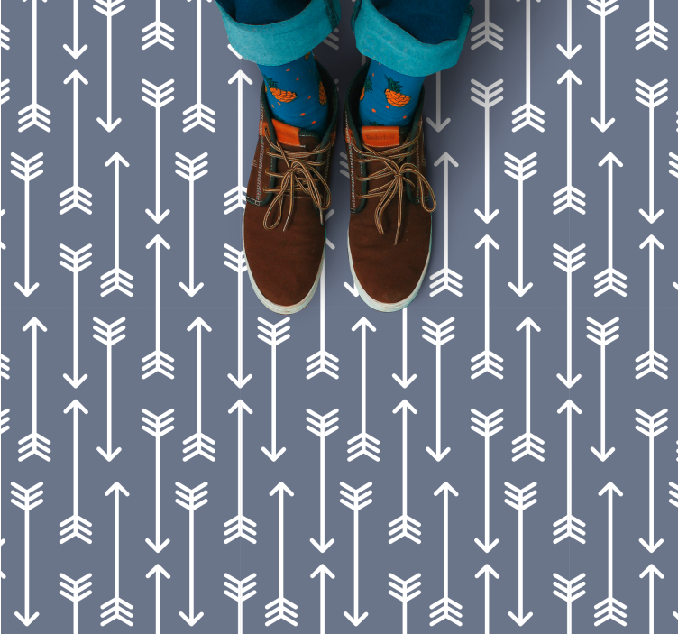 Pijlen patroon vinyl tapijt  - TenStickers