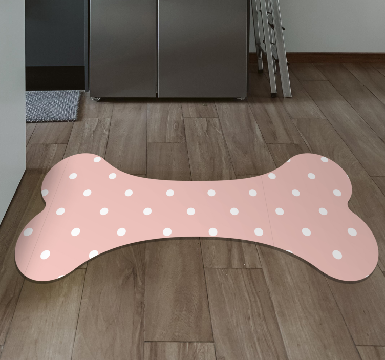 Roze stippenbot vinyl tapijt modern - TenStickers