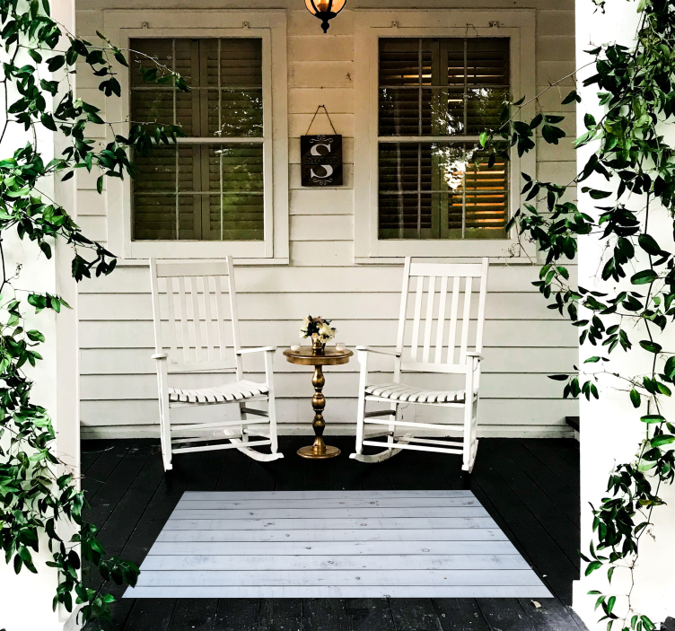 Rustiek houten vinyl tapijt met houtstructuur - TenStickers