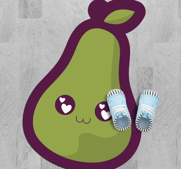 Schattig avocado-ontwerp vinyl tapijt baby - TenStickers